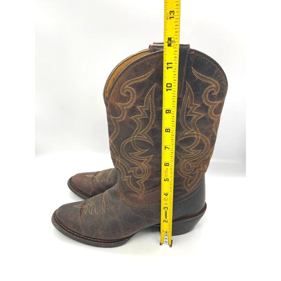 Laredo Maddie Women's Brown Leather Round Toe Cowboy Western Boots Size 7.5 - Picture 8 of 8